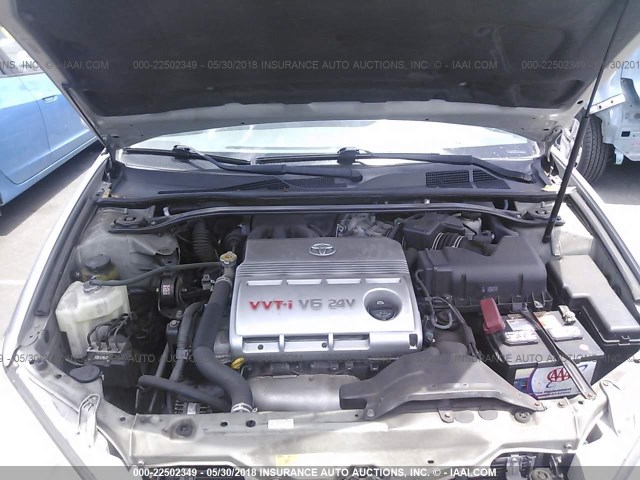 4T1BF30K16U111860 - 2006 TOYOTA CAMRY LE/XLE/SE Gümüş foto 10