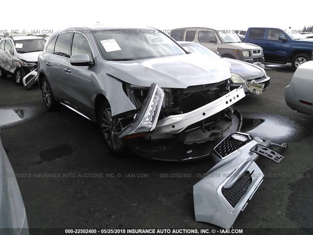 5FRYD4H5XHB024199 - 2017 ACURA MDX TECHNOLOGY GRAY photo 1