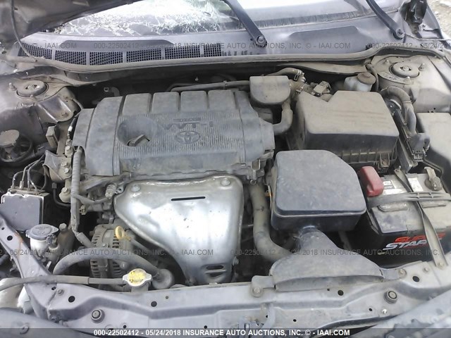 4T4BF3EK1BR165541 - 2011 TOYOTA CAMRY SE/LE/XLE ნაცრისფერი ფოტო 10