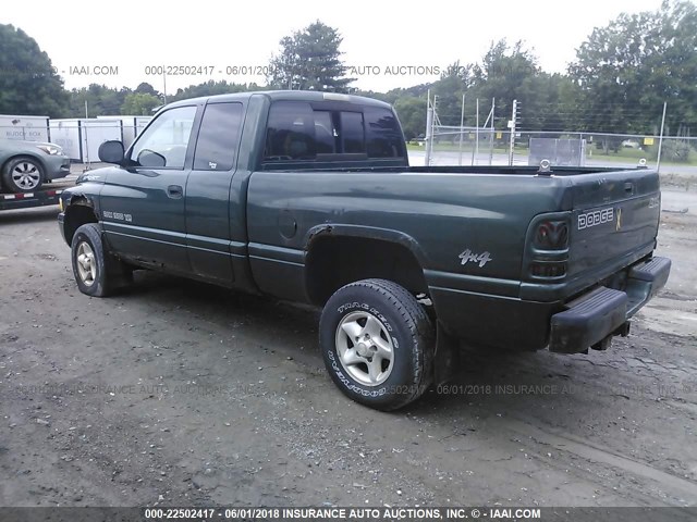 3B7HF13Z21G249687 - 2001 DODGE RAM 1500 GREEN photo 3