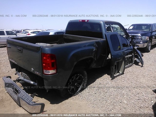 1GTEC29C19Z281689 - 2009 GMC SIERRA C1500 SLE TEAL photo 4