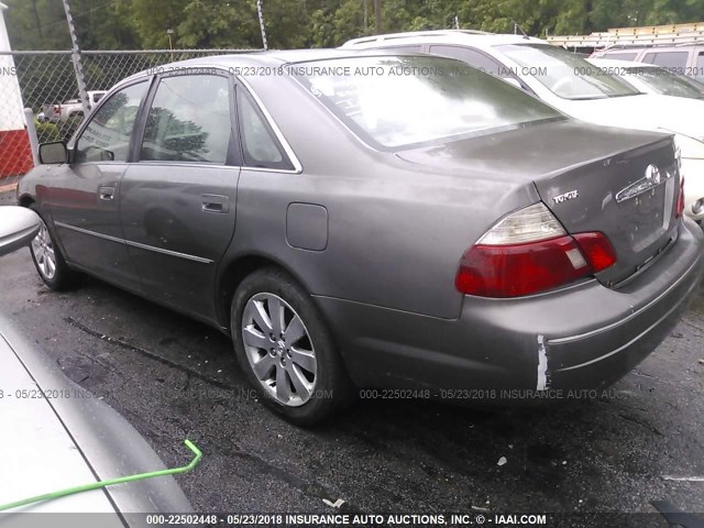 4T1BF28B83U337405 - 2003 TOYOTA AVALON XL/XLS GRAY photo 3