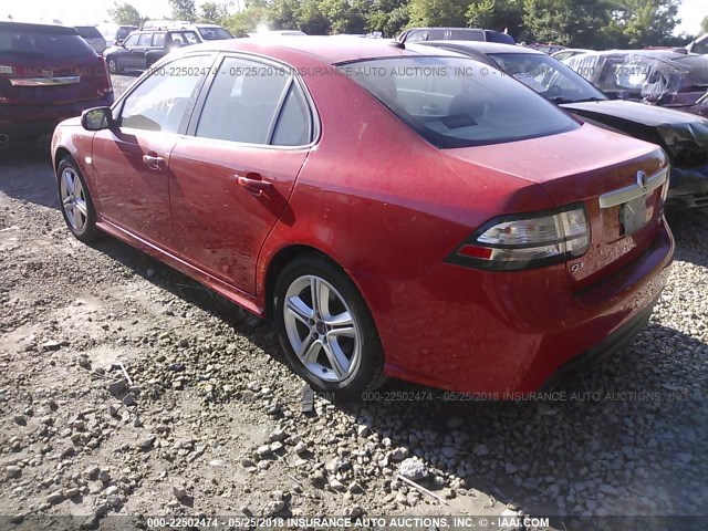 YS3FA4BY6B1300360 - 2011 SAAB 9-3 2.0T RED photo 3