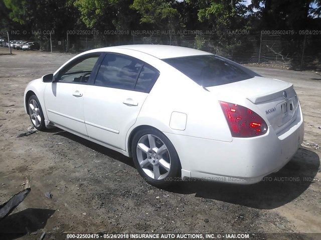 1N4BA41E14C827765 - 2004 NISSAN MAXIMA SE/SL WHITE photo 3