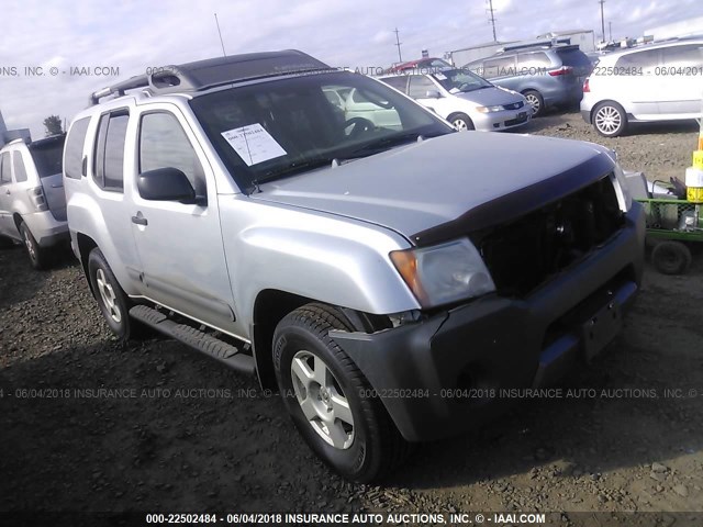 5N1AN08W25C601362 - 2005 NISSAN XTERRA OFF ROAD/S/SE SILVER photo 1