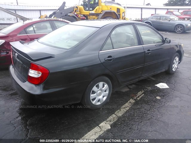 4T1BE32K92U514592 - 2002 TOYOTA CAMRY LE/XLE/SE 绿色 照片 4