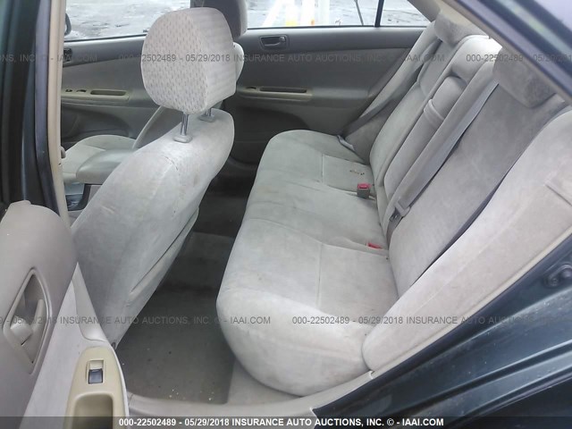 4T1BE32K92U514592 - 2002 TOYOTA CAMRY LE/XLE/SE 绿色 照片 8