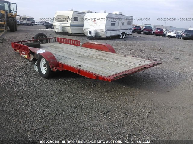 4J6MX182X9B113786 - 2009 H&H 18FT CAR HAULER  RED photo 3