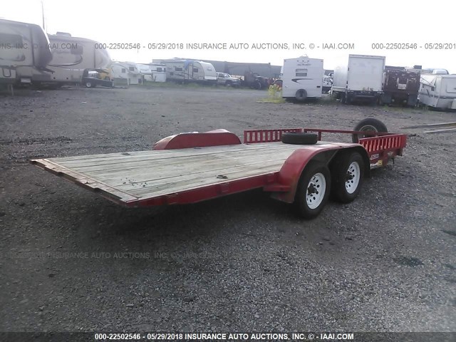 4J6MX182X9B113786 - 2009 H&H 18FT CAR HAULER  RED photo 4