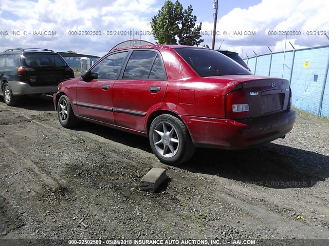 JM1BJ2223Y0228683 - 2000 MAZDA PROTEGE DX/LX RED photo 3