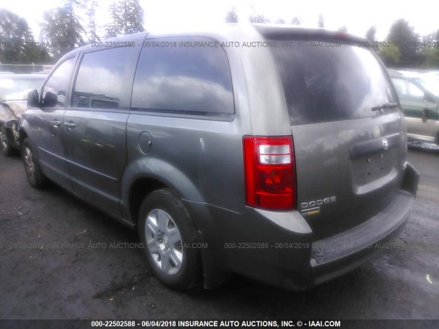 2D4RN4DE4AR429187 - 2010 DODGE GRAND CARAVAN SE GRAY photo 3