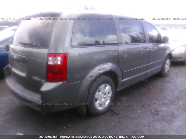 2D4RN4DE4AR429187 - 2010 DODGE GRAND CARAVAN SE GRAY photo 4