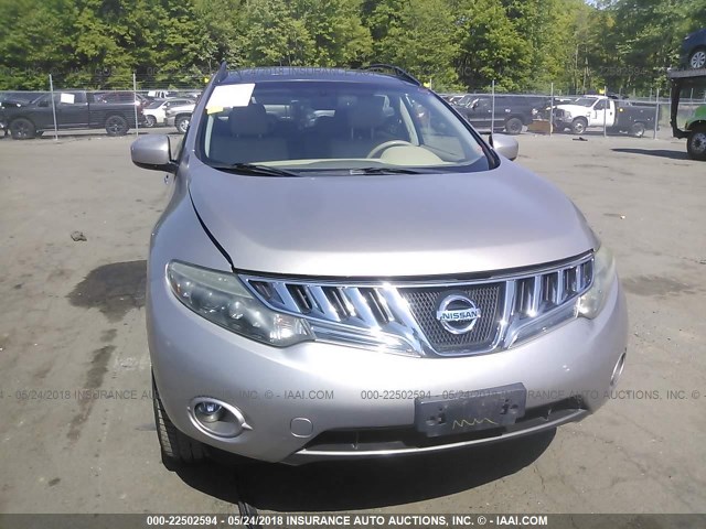 JN8AZ18W79W160495 - 2009 NISSAN MURANO S/SL/LE BEIGE photo 6