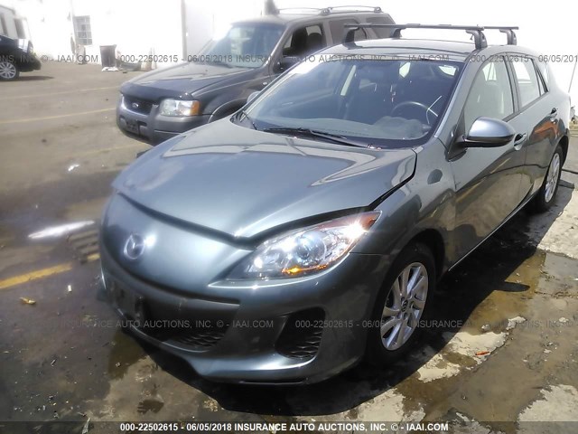 JM1BL1LP6D1782707 - 2013 MAZDA 3 I BLUE photo 2