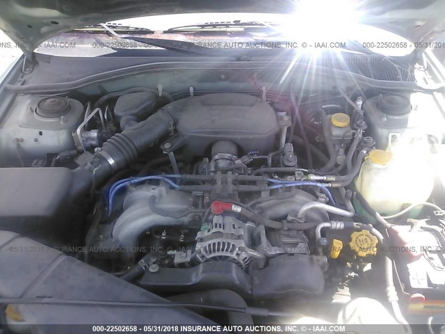 4S3BH675X46637938 - 2004 SUBARU LEGACY OUTBACK AWP 绿色 照片 10