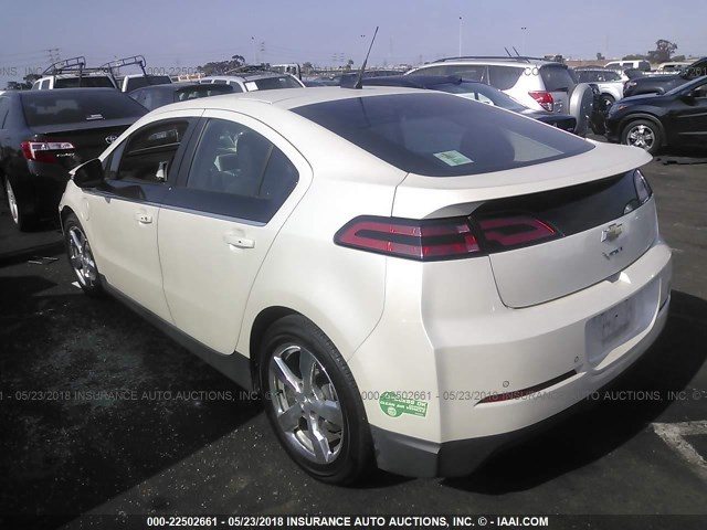 1G1RG6E49DU126804 - 2013 CHEVROLET VOLT WHITE photo 3