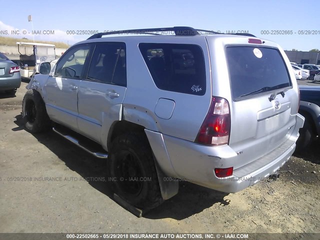 JTEBU17R650073870 - 2005 TOYOTA 4RUNNER LIMITED SILVER photo 3