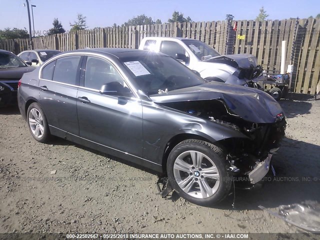 WBA8D9G51JNU71637 - 2018 BMW 330 XI 灰色 照片 1