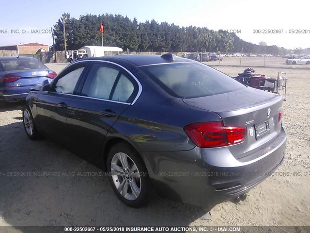 WBA8D9G51JNU71637 - 2018 BMW 330 XI 灰色 照片 3