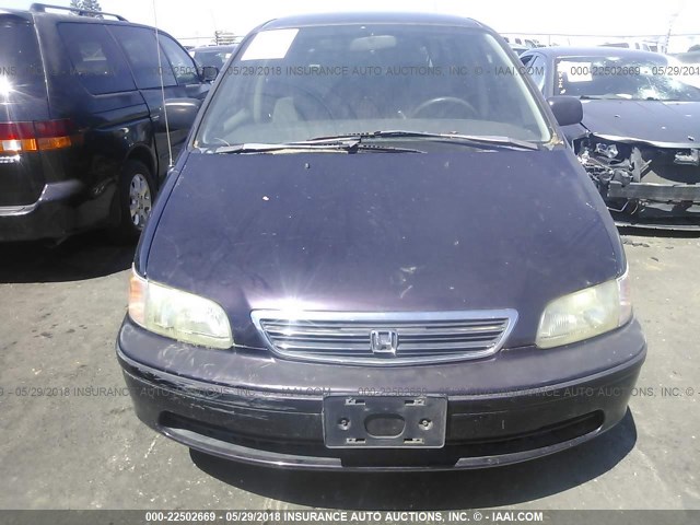 JHMRA386XWC005596 - 1998 HONDA ODYSSEY LX/EX PURPLE photo 6