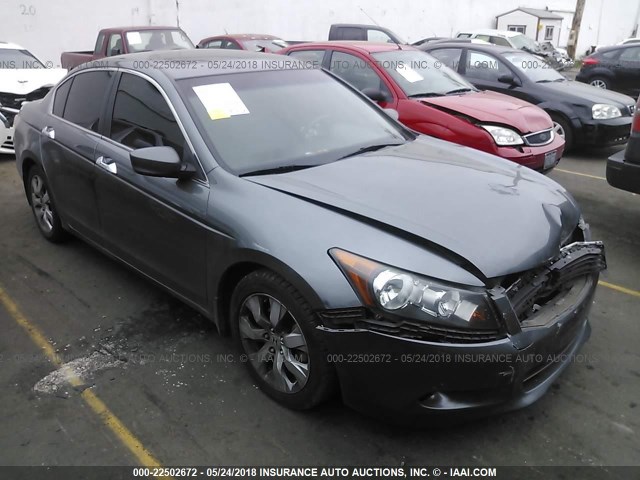 1HGCP36818A034320 - 2008 HONDA ACCORD EXL GRAY photo 1