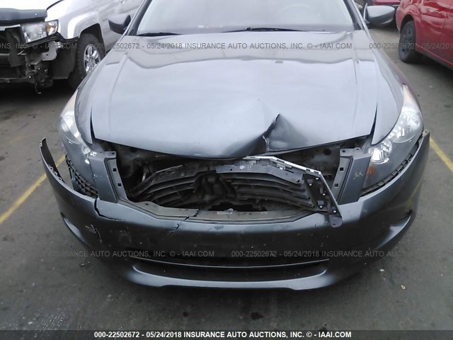 1HGCP36818A034320 - 2008 HONDA ACCORD EXL GRAY photo 6