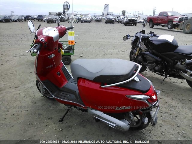 LC2DBJ146JC100300 - 2018 KYMCO USA INC LIKE  RED photo 3