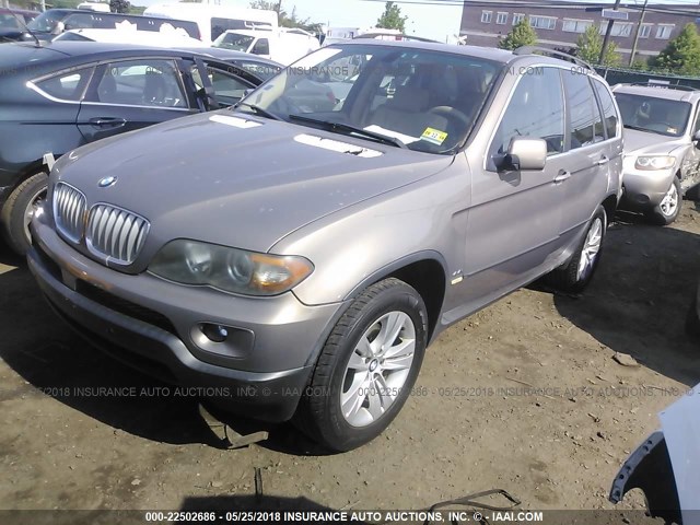 5UXFB53564LV07478 - 2004 BMW X5 4.4I BEIGE photo 2