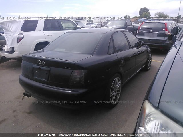 WAUCB88D0VA166000 - 1997 AUDI A4 1.8T QUATTRO BLACK photo 4