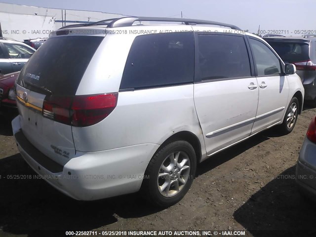 5TDBA22C34S014809 - 2004 TOYOTA SIENNA XLE/XLE LIMITED WHITE photo 4