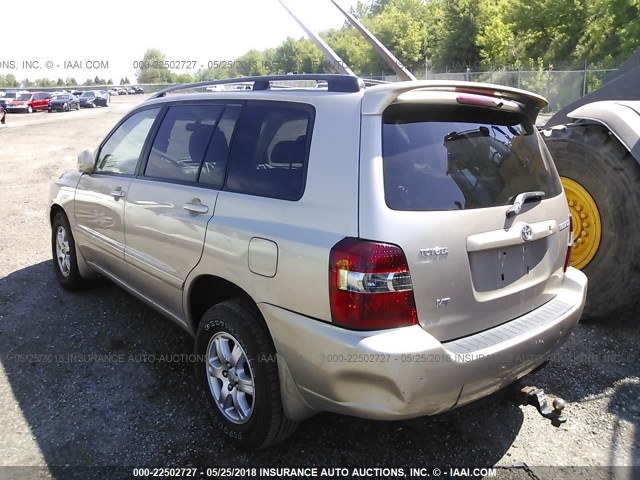 JTEGP21A470137378 - 2007 TOYOTA HIGHLANDER SPORT TAN photo 3