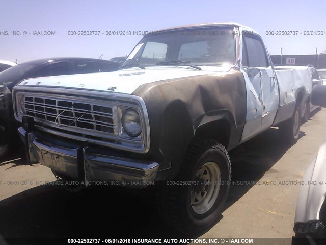 W24BF4S115354 - 1975 DODGE POWER WAGON  Light Blue photo 2