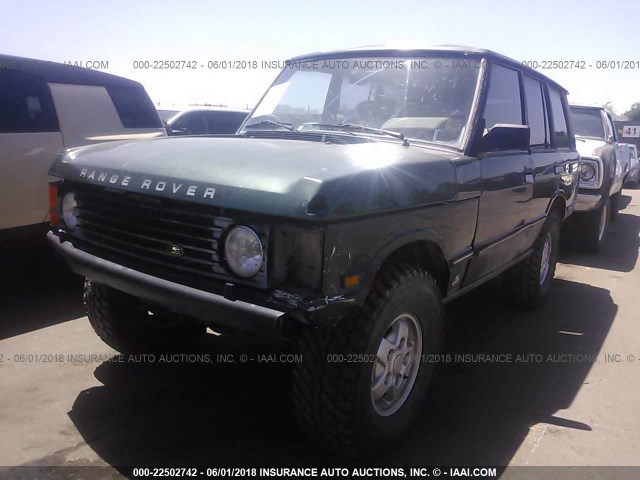 SALHV1240MA481001 - 1991 LAND ROVER RANGE ROVER  GREEN photo 2