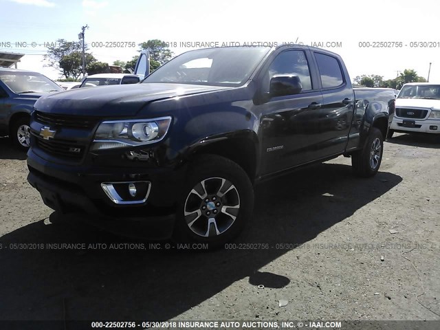 1GCGTCE3XF1206620 - 2015 CHEVROLET COLORADO Z71 BLACK photo 2