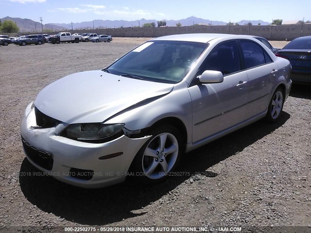 1YVHP80C685M36299 - 2008 MAZDA 6 I GRAY photo 2