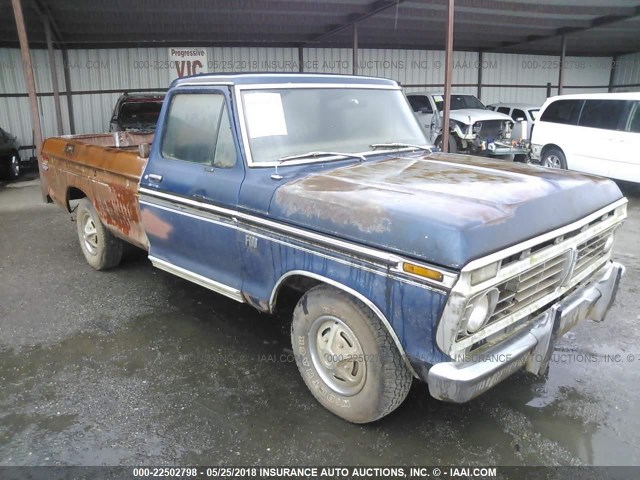 F10HKR62837 - 1973 FORD F100 蓝色 照片 1