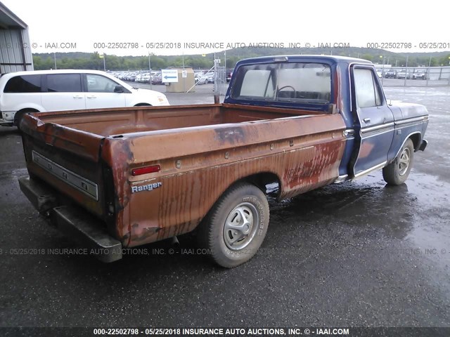 F10HKR62837 - 1973 FORD F100 蓝色 照片 4
