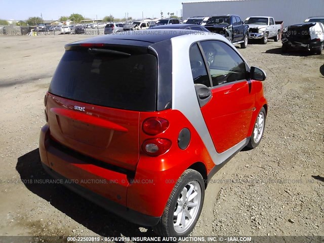 WMEEJ31X18K112999 - 2008 SMART FORTWO PURE/PASSION ORANGE photo 6