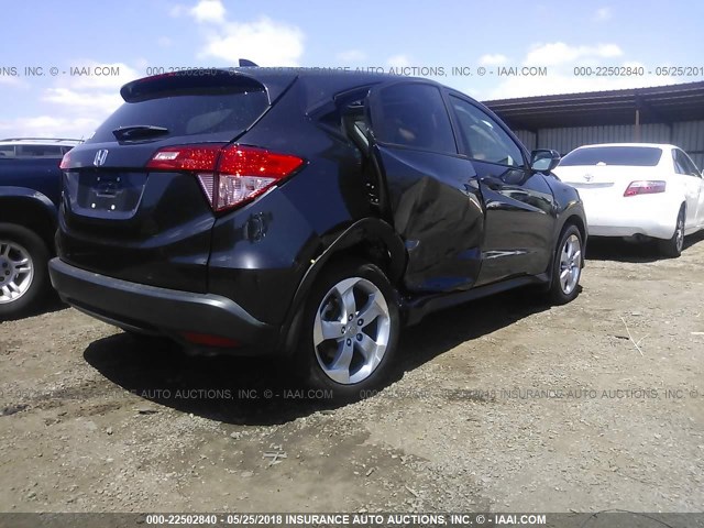 3CZRU5H59GM745632 - 2016 HONDA HR-V EX BLACK photo 4