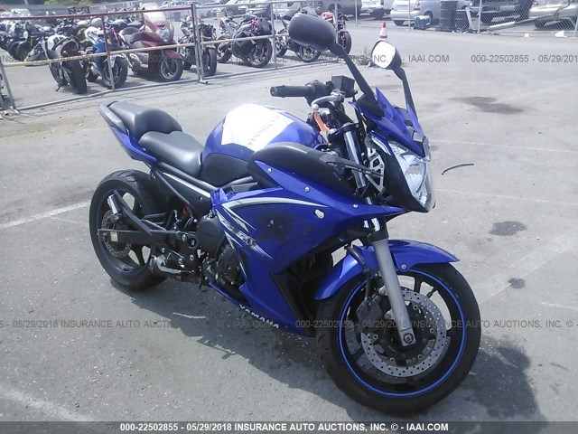 JYARJ18Y59A001118 - 2009 YAMAHA FZ6 R/C BLUE photo 1