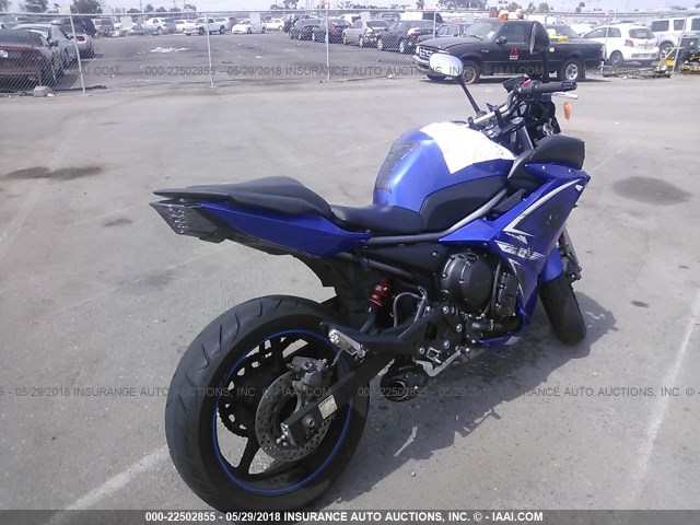 JYARJ18Y59A001118 - 2009 YAMAHA FZ6 R/C BLUE photo 4