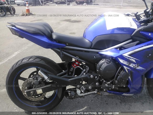 JYARJ18Y59A001118 - 2009 YAMAHA FZ6 R/C BLUE photo 6