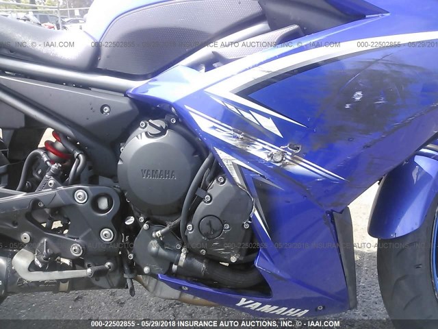 JYARJ18Y59A001118 - 2009 YAMAHA FZ6 R/C BLUE photo 8