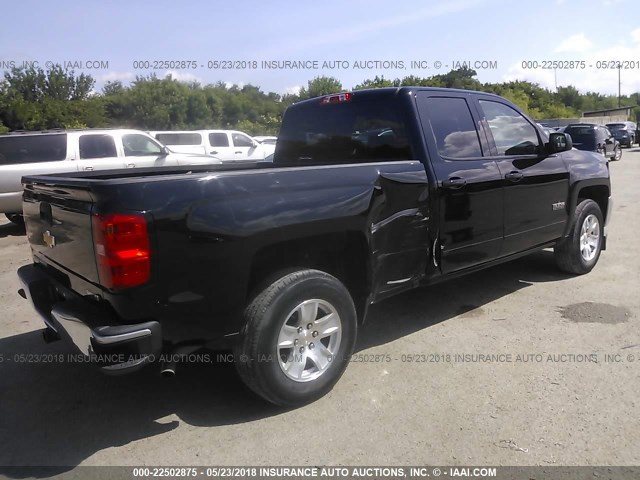 1GCRCREC9GZ302673 - 2016 CHEVROLET SILVERADO C1500 LT BLACK photo 4