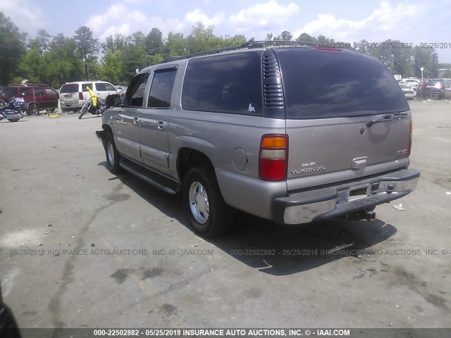 3GKFK16Z53G200571 - 2003 GMC YUKON XL K1500 GRAY photo 3