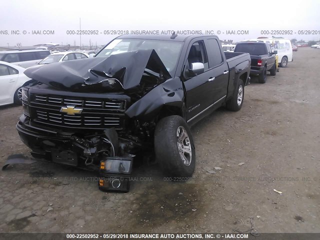 1GCRCREC6FZ292781 - 2015 CHEVROLET SILVERADO C1500 LT BLACK photo 2