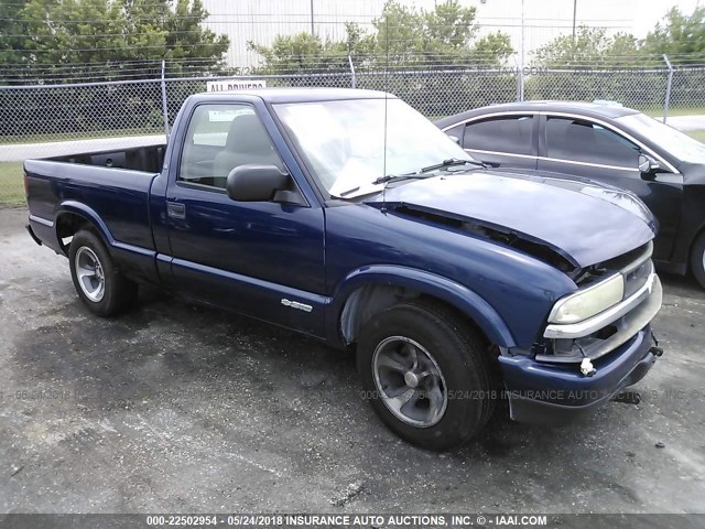 1GCCS14H738229522 - 2003 CHEVROLET S TRUCK S10 Dark Blue photo 1