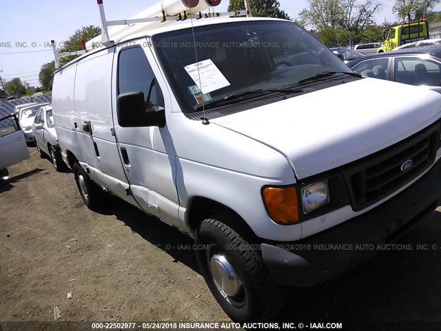 1FTNE24W94HA22734 - 2004 FORD ECONOLINE E250 VAN WHITE photo 1