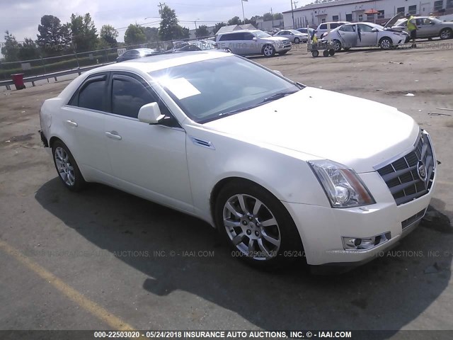 1G6DF577580190764 - 2008 CADILLAC CTS WHITE photo 1