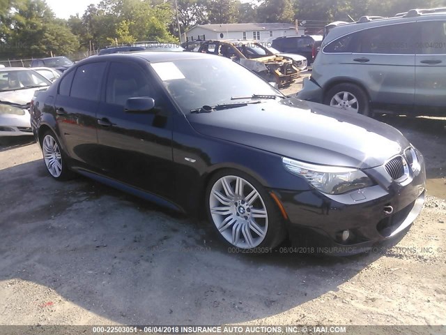 WBANW53568CT54234 - 2008 BMW 550 I BLUE photo 1